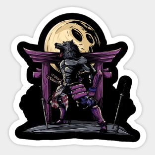 Shogun Wolf Sticker